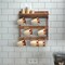 Flash Furniture Rustic Brown Coffee Mug Rack with Storage Shelf HFKHD-GDI-CRE8-922315-GG - alternate 2